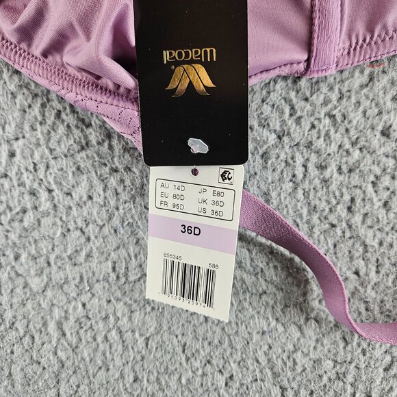 Wacoal Bra Womens 36D Purple Lace Underwire Padded 855345 Full Coverage‎ Support - Picture 7 of 14